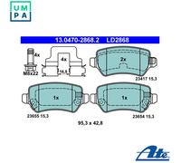 ATE 13.0470-2868.2 Brake pad set