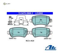 ATE 13.0470-2868.2 Brake pad set