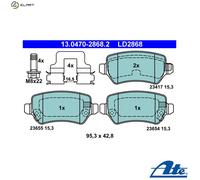 ATE 13.0470-2868.2 Brake pad set