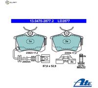 Brake pads 13.0470-2877.2 ATE for VW SEAT
