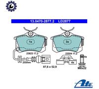 Brake pads 13.0470-2877.2 ATE for VW SEAT