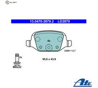 ATE 13.0470-2879.2 Brake pad set