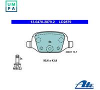 ATE 13.0470-2879.2 Brake pad set