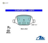 ATE 13.0470-2879.2 Brake pad set