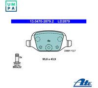 ATE 13.0470-2879.2 Brake pad set