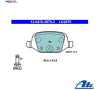 ATE 13.0470-2879.2 Brake pad set