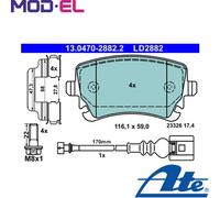 ATE 13.0470-2882.2 Brake pad set