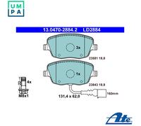 Brake pads 13.0470-2884.2 ATE for SKODA VW SEAT