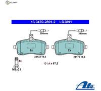 ATE 13.0470-2891.2 Brake pad set