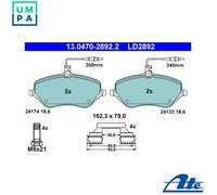ATE 13.0470-2892.2 Brake pad set