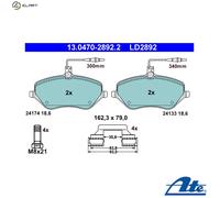 ATE 13.0470-2892.2 Brake pad set