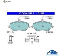 ATE 13.0470-2892.2 Brake pad set