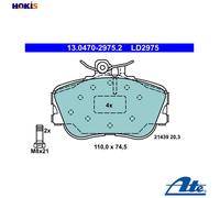 ATE 13.0470-2975.2 Brake pad set