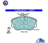 ATE 13.0470-2975.2 Brake pad set