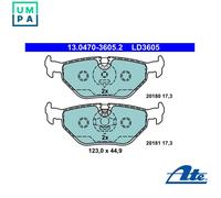 BRAKE PAD SET DISC BRAKE 13.0470-3605.2 FOR SAAB MG BMW Z1/Roadster Z3/E36 Z4