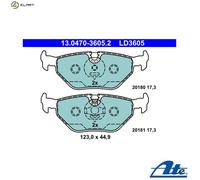 Brake pads 13.0470-3605.2 ATE for BMW SAAB ROVER MG