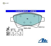 BRAKE PAD SET DISC BRAKE 13.0470-3815.2 FOR RENAULT KANGOO/Express/Rapid 1.9L