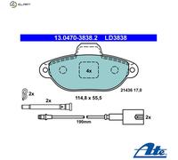 ATE 13.0470-3838.2 Brake pad set