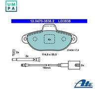 ATE 13.0470-3838.2 Brake pad set