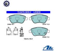 Brake pads 13.0470-3839.2 ATE for OPEL CORSA D CORSA D Hatchback Van ADAM