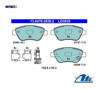 Brake pads 13.0470-3839.2 ATE for OPEL CORSA D CORSA D Hatchback Van ADAM
