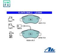 New Brake Pad Set, disc brake for FIAT FORD:KA,500,500 C,PANDA 1559697 1731171