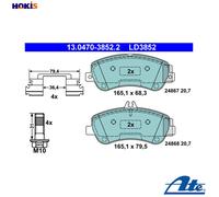 ATE 13.0470-3852.2 Brake pad set