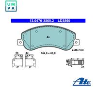 Brake pads 13.0470-3860.2 ATE for VW AMAROK AMAROK Platform/Chassis