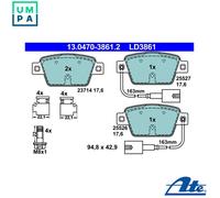 Brake Pad Set, disc brake for ALFA ROMEO CHRYSLER FIAT LANCIA:MITO,DELTA,STILO