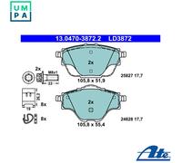 ATE Brake Pads 13.0470-3872.2 - Fits Citroen Peugeot Opel DS Vauxhall