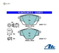 BRAKE PAD SET DISC BRAKE 13.0470-3872.2 FOR PEUGEOT 3008/Van/SUV 5008/II 308