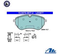 ATE 13.0470-3877.2 Brake pad set