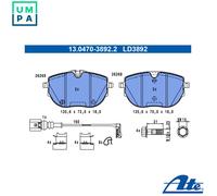 BRAKE PAD SET DISC BRAKE 13.0470-3892.2 FOR VW CALIFORNIA/T6/Camper MULTIVAN