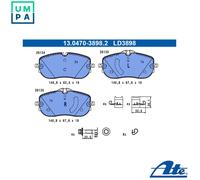 ATE 13.0470-3898.2 Brake pad set