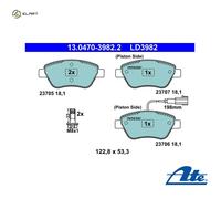 Fits ATE 13.0470-3982.2 Brake Pad Set, disc brake ✅UK Seller