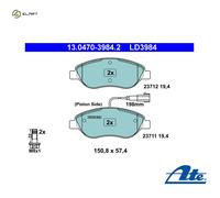 Brake pads 13.0470-3984.2 ATE for FIAT ALFA ROMEO LANCIA