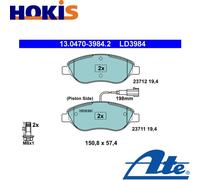 BRAKE PAD SET DISC BRAKE 13.0470-3984.2 FOR ALFA ROMEO MITO 156/Sportwagon 1.4L