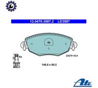 BRAKE PAD SET DISC BRAKE 13.0470-3987.2 FOR FORD HJBB/HJBA/D6BA/HJBC 2.0L 4cyl