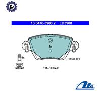 Brake pads 13.0470-3988.2 ATE for JAGUAR FORD RENAULT