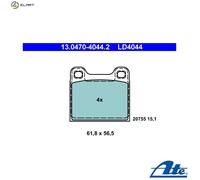 ATE 13.0470-4044.2 Brake pad set