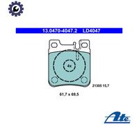 ATE Brake Pad Set 13.0470-4047.2 - Disc Brake - Fits Mercedes E-Class, S-Class, SL, CLK