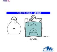 ATE 13.0470-4065.2 Brake pad set