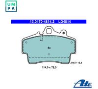 BRAKE PAD SET DISC BRAKE 13.0470-4814.2 FOR PORSCHE M 96.20 2.5L M97.20 2.7L