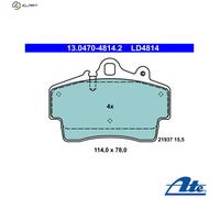 ATE Brake Pad Set 13.0470-4814.2 - Disc Brake for Porsche M96.20 2.5L / M97.20 2.7L