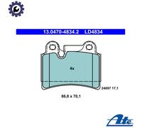 BRAKE PAD SET DISC BRAKE 13.0470-4834.2 FOR VW BPE/BAC/BPD/BLK 2.5L 5cyl TOUAREG