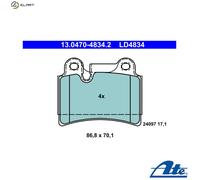 ATE 13.0470-4834.2 Brake pad set