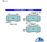 Brake pads 13.0470-4853.2 ATE for ABARTH ALFA ROMEO