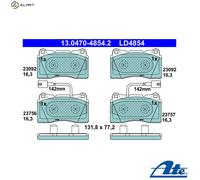 BRAKE PAD SET DISC BRAKE 13.0470-4854.2 FOR ALFA ROMEO GIULIETTA/Hatchback/Van