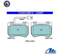 ATE 13.0470-4867.2 Brake pad set