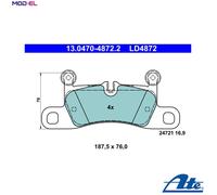 BRAKE PAD SET DISC BRAKE 13.0470-4872.2 FOR PORSCHE M 05.9E/MCN.RB 3.0L 6cyl